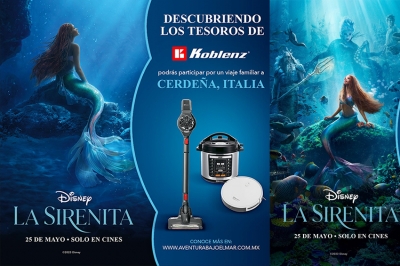 Koblenz lanza una nueva promoción para celebrar el estreno de la nueva película de Disney, La Sirenita