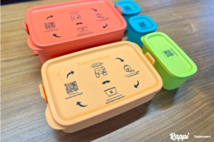 Así son los nuevos contenedores reutilizables para comida de Tupperware y Rappi
