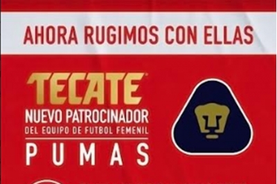 Tecate anuncia el patrocinio de su segundo equipo de futbol femenil, Pumas