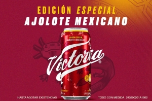 Cerveza Victoria celebra la esencia de México con un tributo al ajolote, una especie icónica