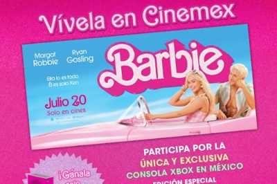 Con Barbie y Cinemex gana la única y exclusiva consola Xbox edición especial Barbie