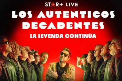 Star+ transmitirá en exclusiva el show “Los Auténticos Decadentes: la leyenda continúa” en vivo