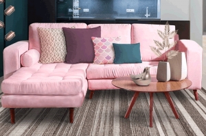 El sofá rosado de Muebles Dico está arrasando por su glamouroso diseño y costo